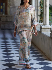 Digital Print Bell Sleeves Set