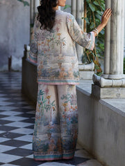 Digital Print Bell Sleeves Set