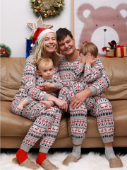 Christmas Snowflake Trees Family Pajamas Sets