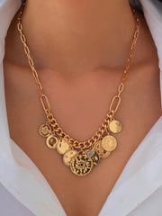 Fashionable Tassel Inlaid Rhinestone Clavicle Necklace