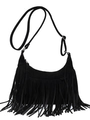 Bohemian Tassel Faux Deerskin Vintage Saddle Bag