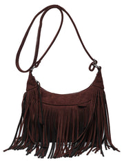 Bohemian Tassel Faux Deerskin Vintage Saddle Bag