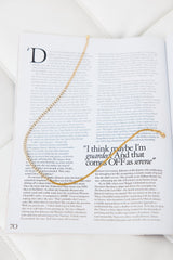 18k Gold Sundown Gleaming Necklace Gold