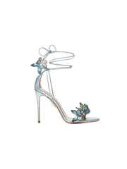 Eleina Butterfly Lace-Up Heels in Blue