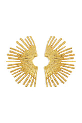 Metal Scalloped Earrings