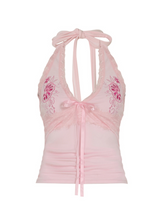 Ginny Lace Detail Halter Top