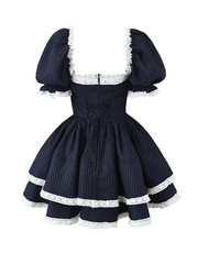 Dionna Lace Trim Mini Dress