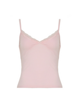 Farah Lace Trim Basic Tank Top