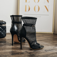 Sheer Open Toe Hight Heels