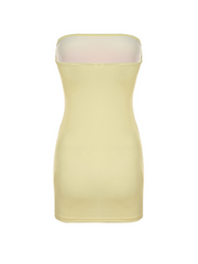 Thora Butterfly Strapless Mini Dress