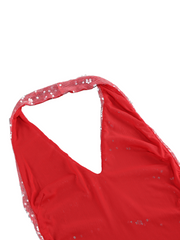 Riona Sequin Halter Maxi Dress