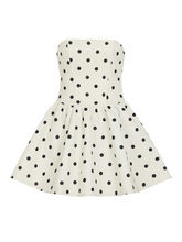 Elodie Polka Dot Strapless Mini Dress