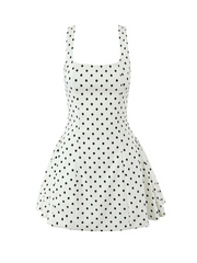 Sabrina Polka-Dot Mini Dress