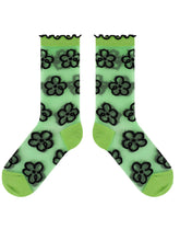 Adorable Printed Crystal Sheer Stockings