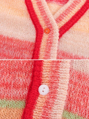 Ayla Multicolor Striped Cardigan