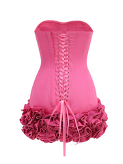 Inna Bloom Corset Mini Dress in Pink