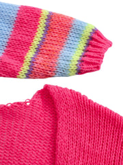 Dora Striped Sleeve Knit Cardigan