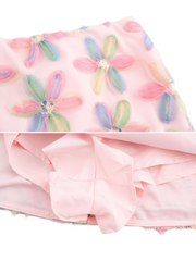 Drea Floral Embroidered Mini Skirt