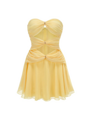 Aurelia Cut-Out Strapless Mini Dress