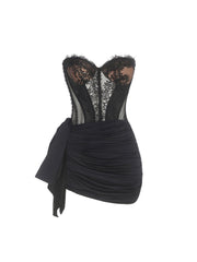 Norma Corset Ruched Mini Dress