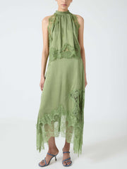 Exquisite Lace Patchwork Skirt