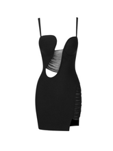 Christa Cut-Out Ruched Mini Dress
