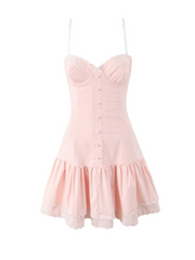 Ariya Embroidered Lace Mini Dress