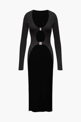 V-neck Asymmetric Long Sleeve Top