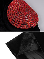 Sayra Heart Embellished Mini Dress