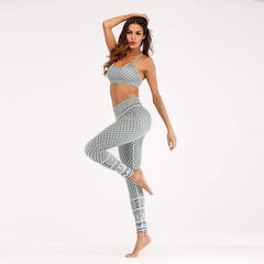 geometry pattern yoga suit
