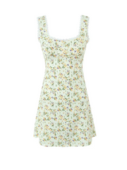 Nisa Satin Floral Mini Dress