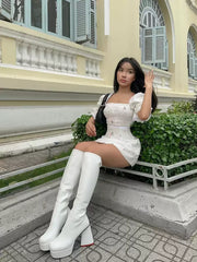 Celeste Floral Puff Sleeve Mini Dress