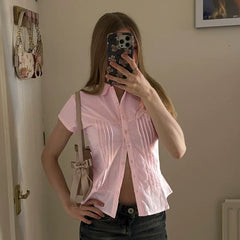 Divina Pinstripe Fitted Shirt