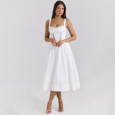 A-Line Elegant Lace Splicing Dress