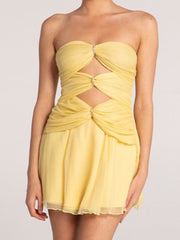 Aurelia Cut-Out Strapless Mini Dress