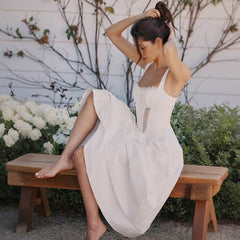 A-Line Elegant Lace Splicing Dress