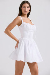 Dunya Mini Dress in White