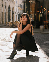 Halter Neck Tie Bow Backless Waist Mini Dress