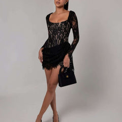 Marta Lace Corset Mini Dress