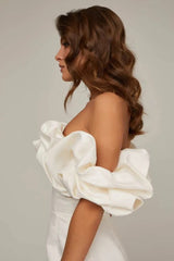 Bethel Off Shoulder Ruffle Mini Dress