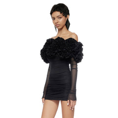 Haizley Ruffled Mesh Mini
