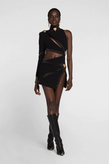 Evana Panther Mini Dress