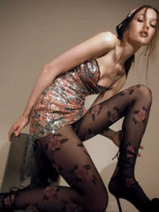 Lareen Rose Sequin Mini Dress