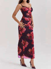 Jena Rose Print Maxi Dress