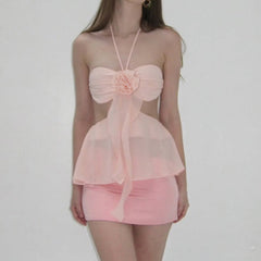 Boston Ruffle Mesh Top