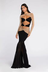 Felicia Fishtail Maxi Dress