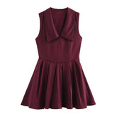 Collar Sleeveless Sleeveless Mini Dress