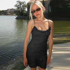 Ruffled Printed Mini Dress