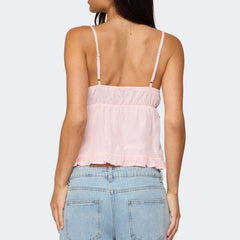 Ruffled Camisole Crop Top