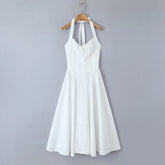 Corset Halter Midi Dress